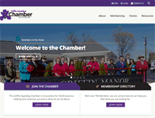 Tablet Screenshot of griffinchamber.com
